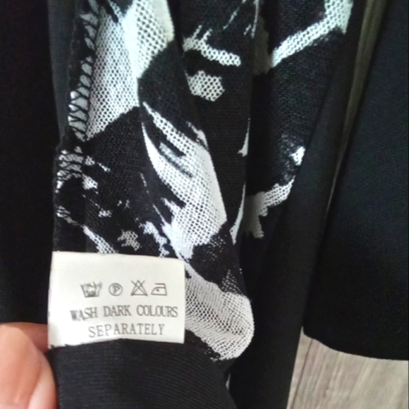 New Papa Black Mesh Open Duster XL - Picture 9 of 11